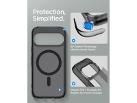 Capa Spigen Ultra Hybrid Mag MagSafe para Google Pixel 11 Pro - Preto e Cinza Capa Spigen Ultra Hybrid Mag MagSafe para Google Pixel 11 Pro - Preto e Cinza