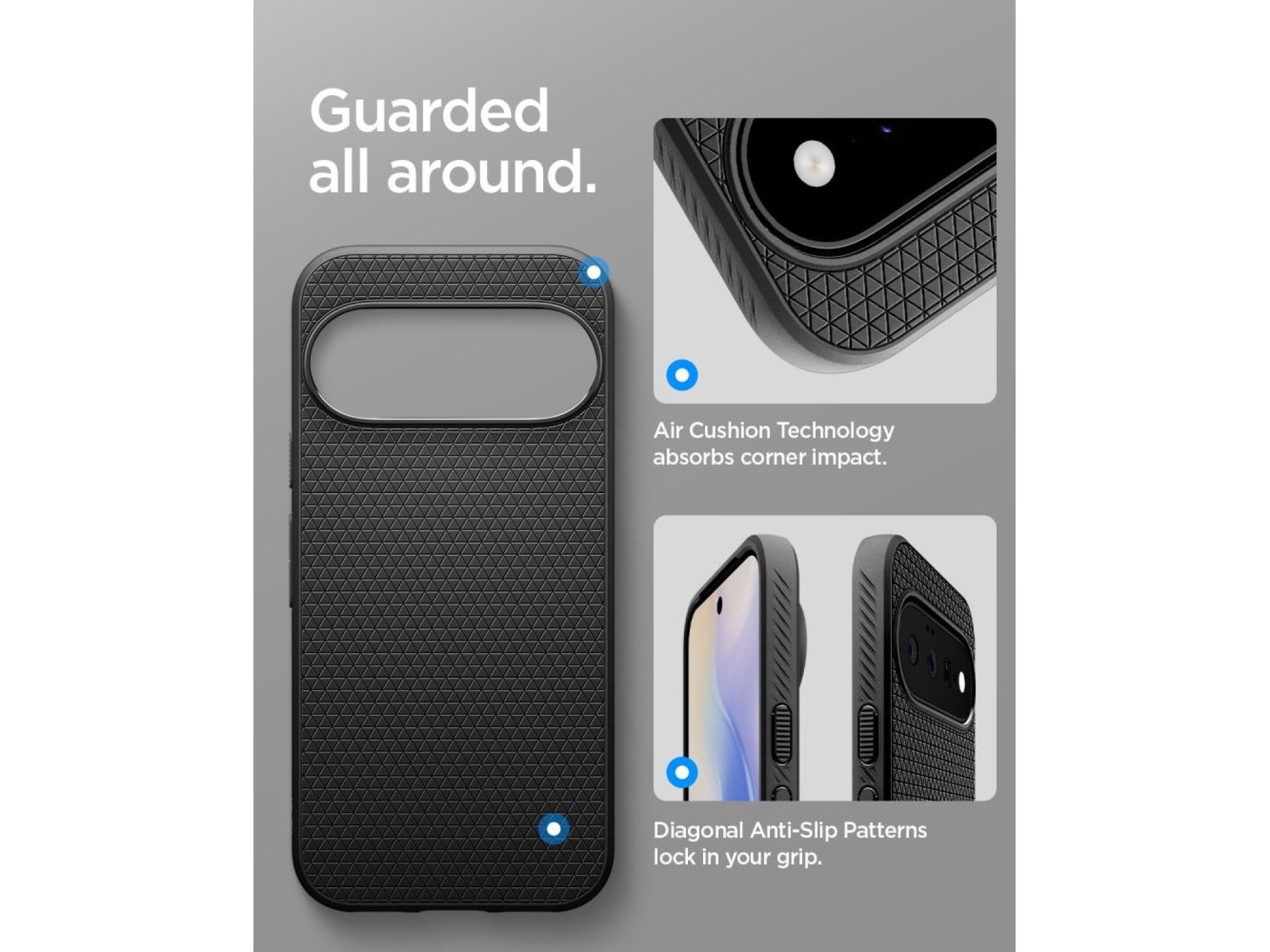 Funda Spigen Liquid Air Mag MagSafe para Google Pixel 11 - Negro mate