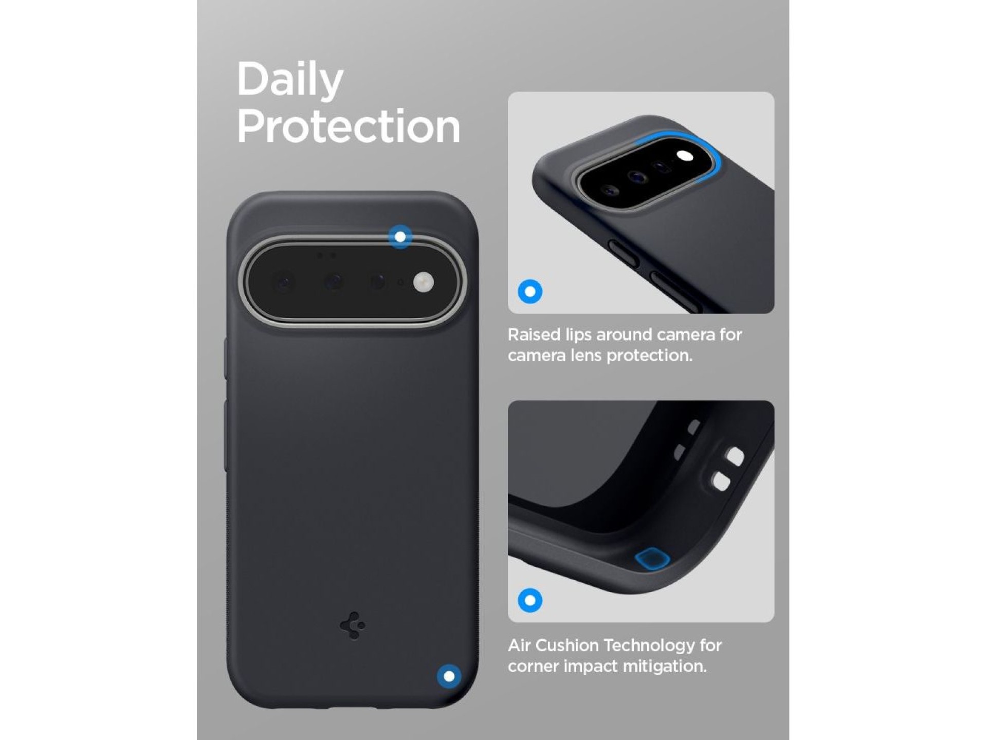 Capa Spigen Nano Pop MagSafe para Google Pixel 11 - Preto e Cinza