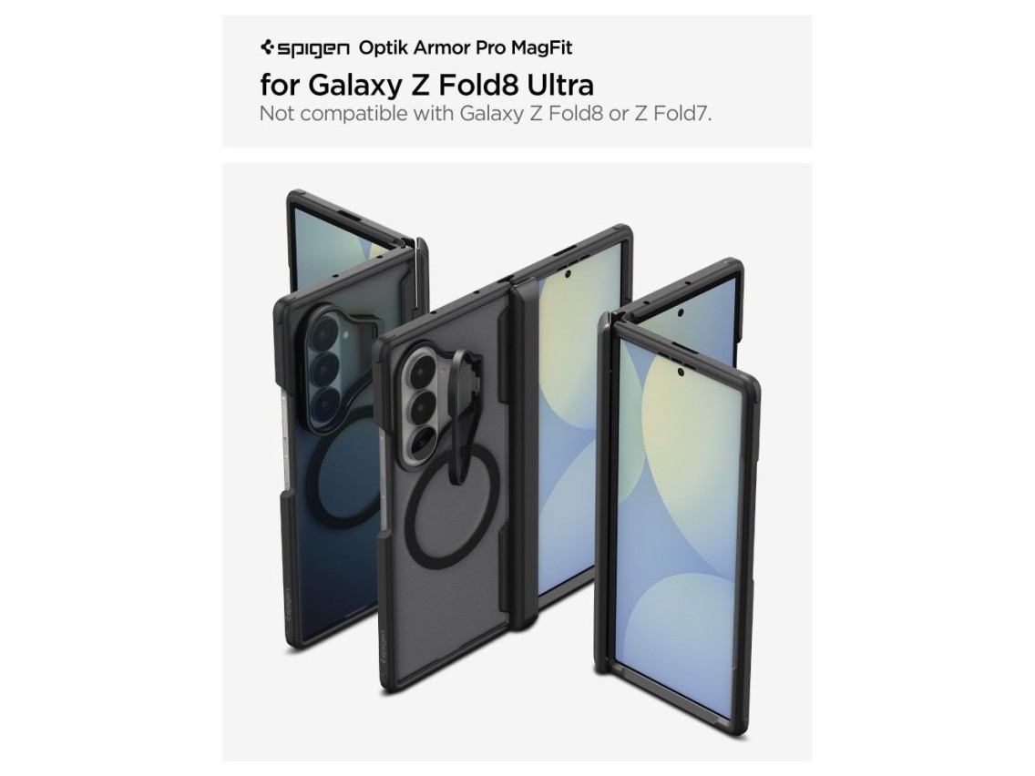 Funda Spigen Optik Armor Pro MagSafe para Samsung Galaxy Z Fold 8 Ultra - Negra