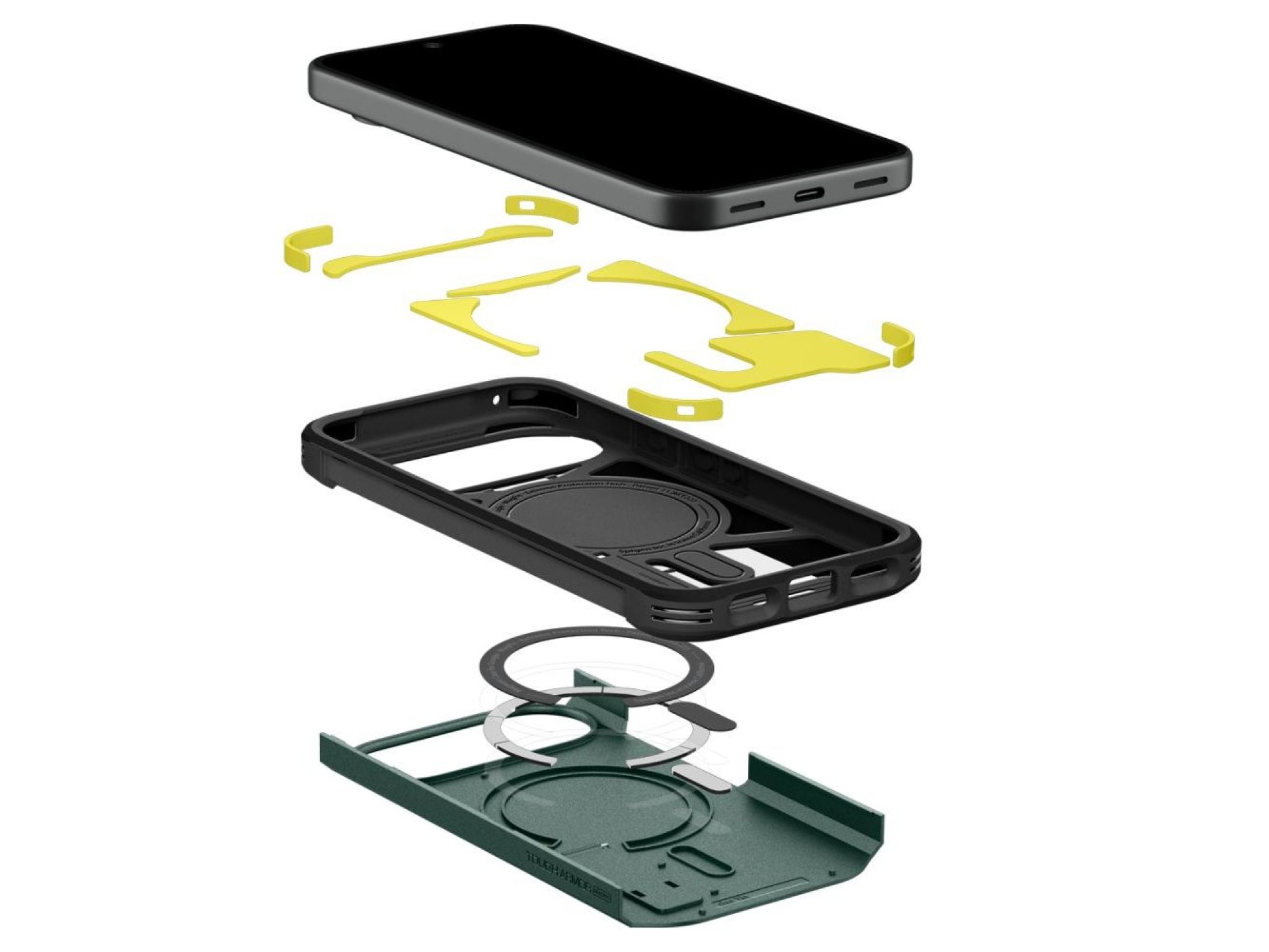 Spigen Tough Armor Mag MagSafe Case for Google Pixel 11 - Dark Green