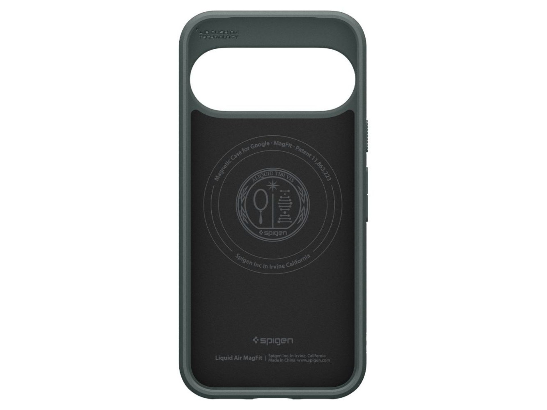 Capa Spigen Liquid Air Mag MagSafe para Google Pixel 11 Pro - Verde Escuro
