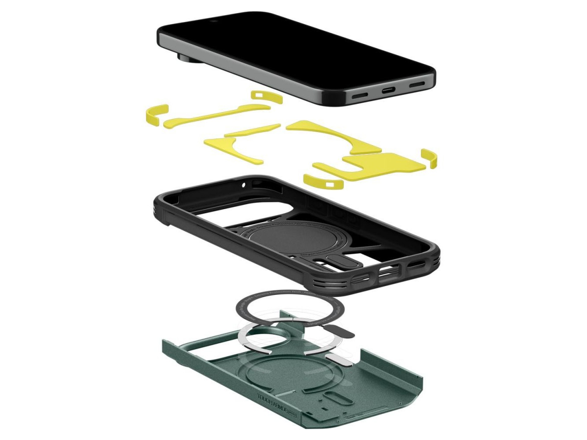 Spigen Tough Armor Mag MagSafe Case for Google Pixel 11 Pro - Dark Green