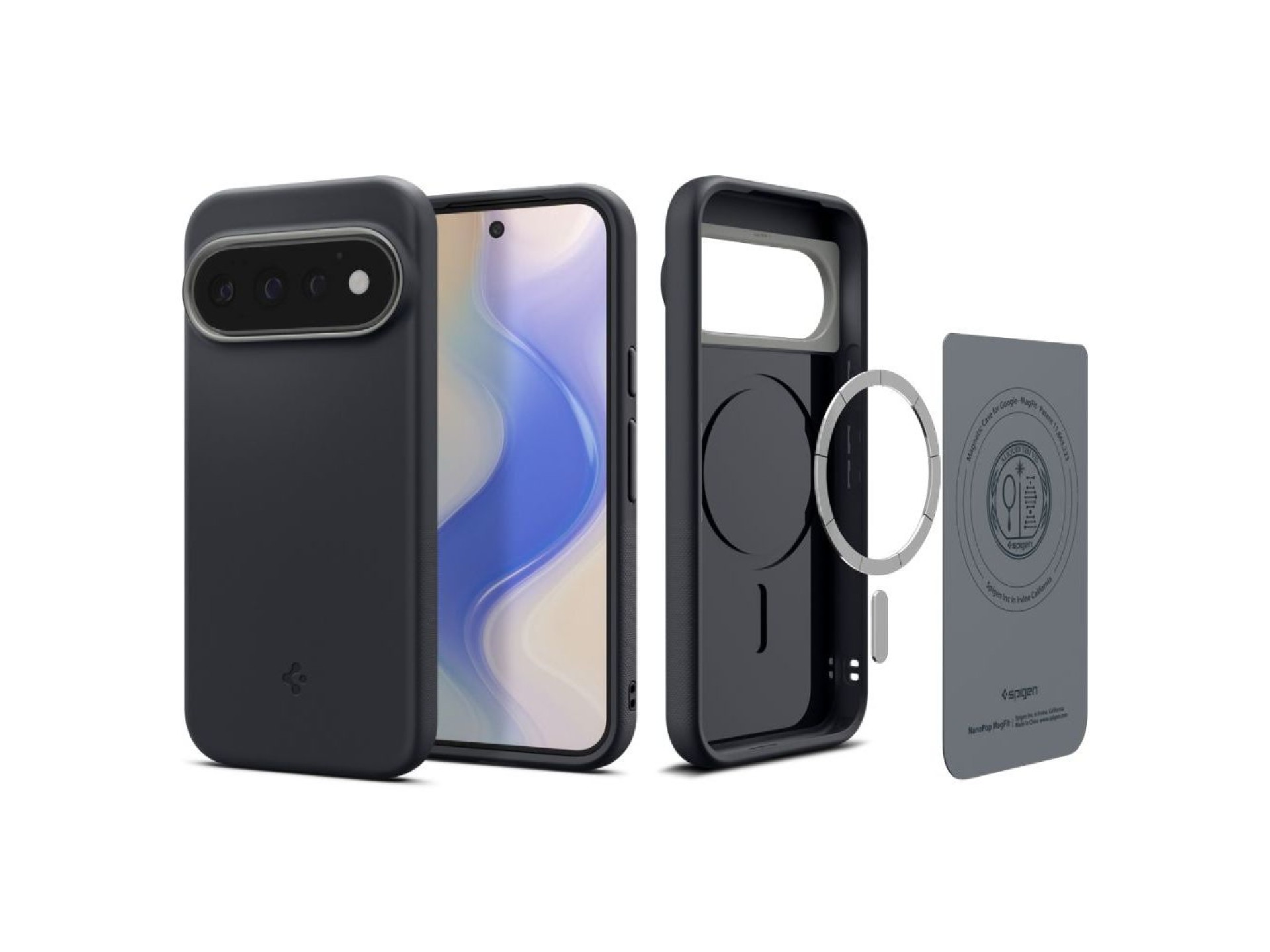 Funda Spigen Nano Pop MagSafe para Google Pixel 11 Pro - Negro y gris
