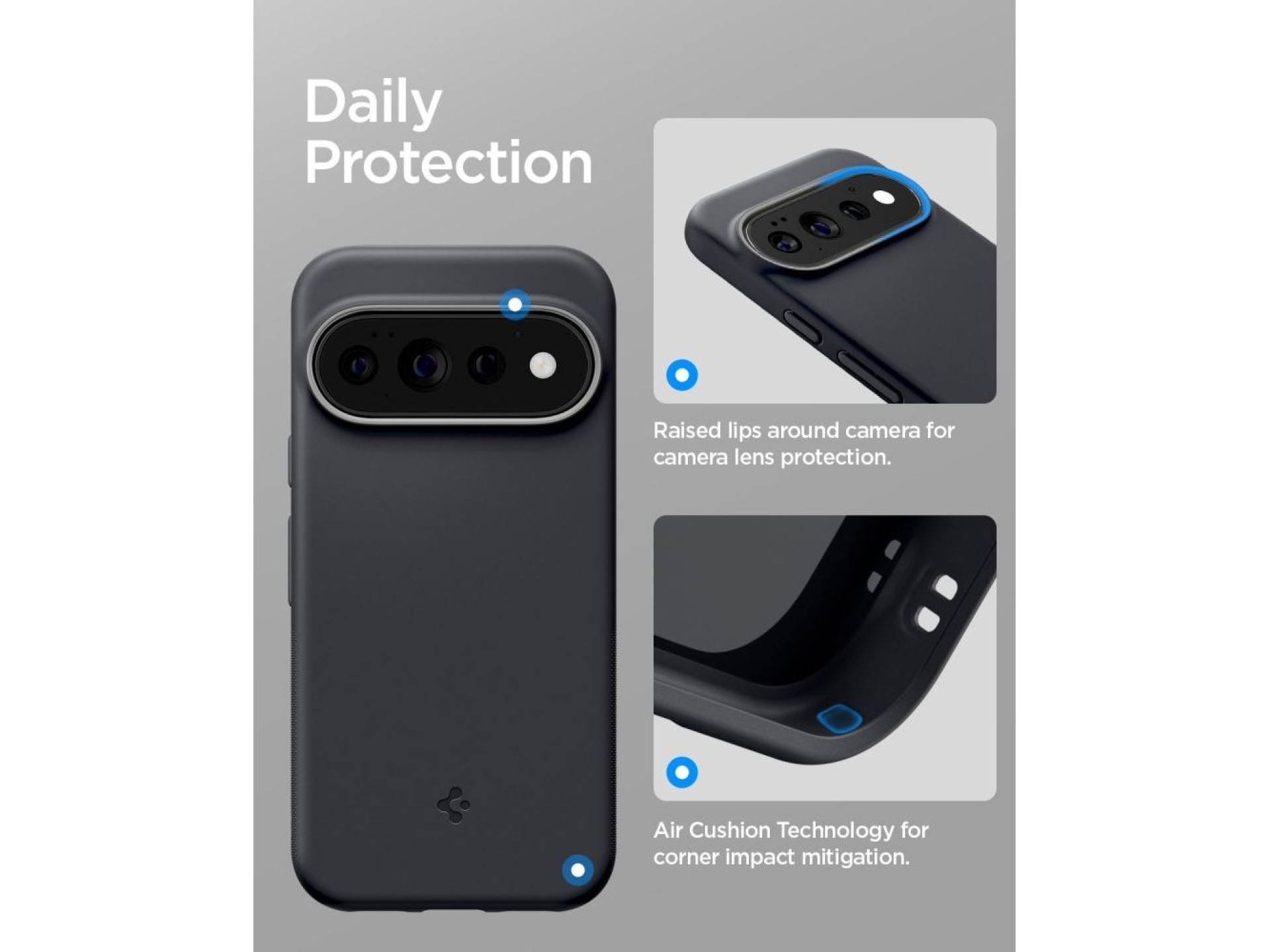 Funda Spigen Nano Pop MagSafe para Google Pixel 11 Pro - Negro y gris