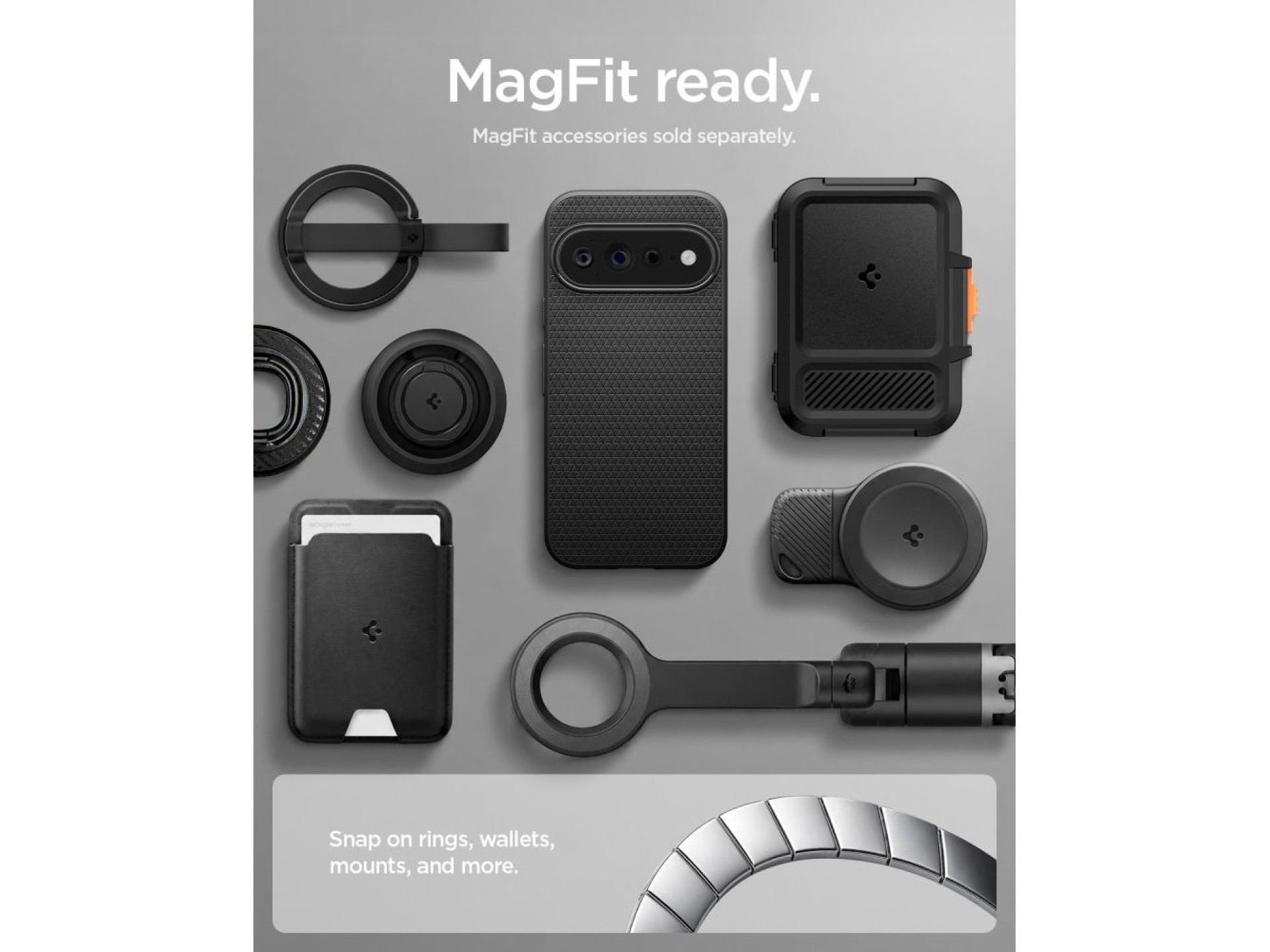 Funda Spigen Liquid Air Mag MagSafe para Google Pixel 11 Pro XL - Negro mate
