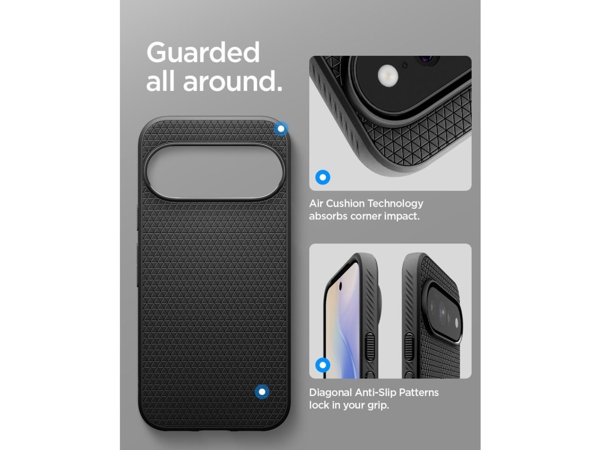 Funda Spigen Liquid Air Mag MagSafe para Google Pixel 11 Pro XL - Negro mate