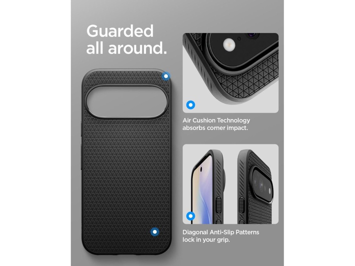 Funda Spigen Liquid Air Mag MagSafe para Google Pixel 11 Pro XL - Negro mate