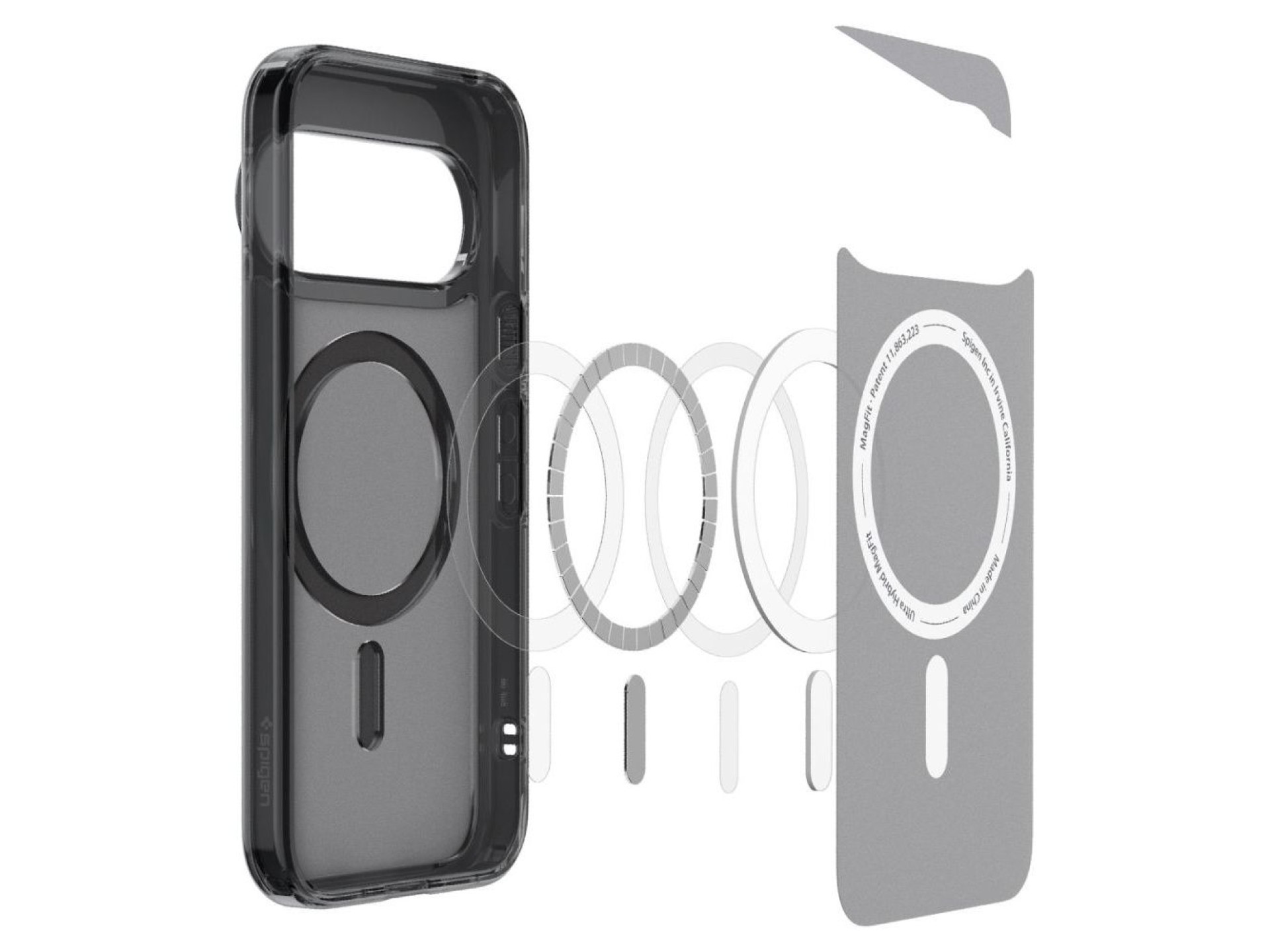 Capa Spigen Ultra Hybrid Mag MagSafe para Google Pixel 11 Pro XL - Preto e Cinza