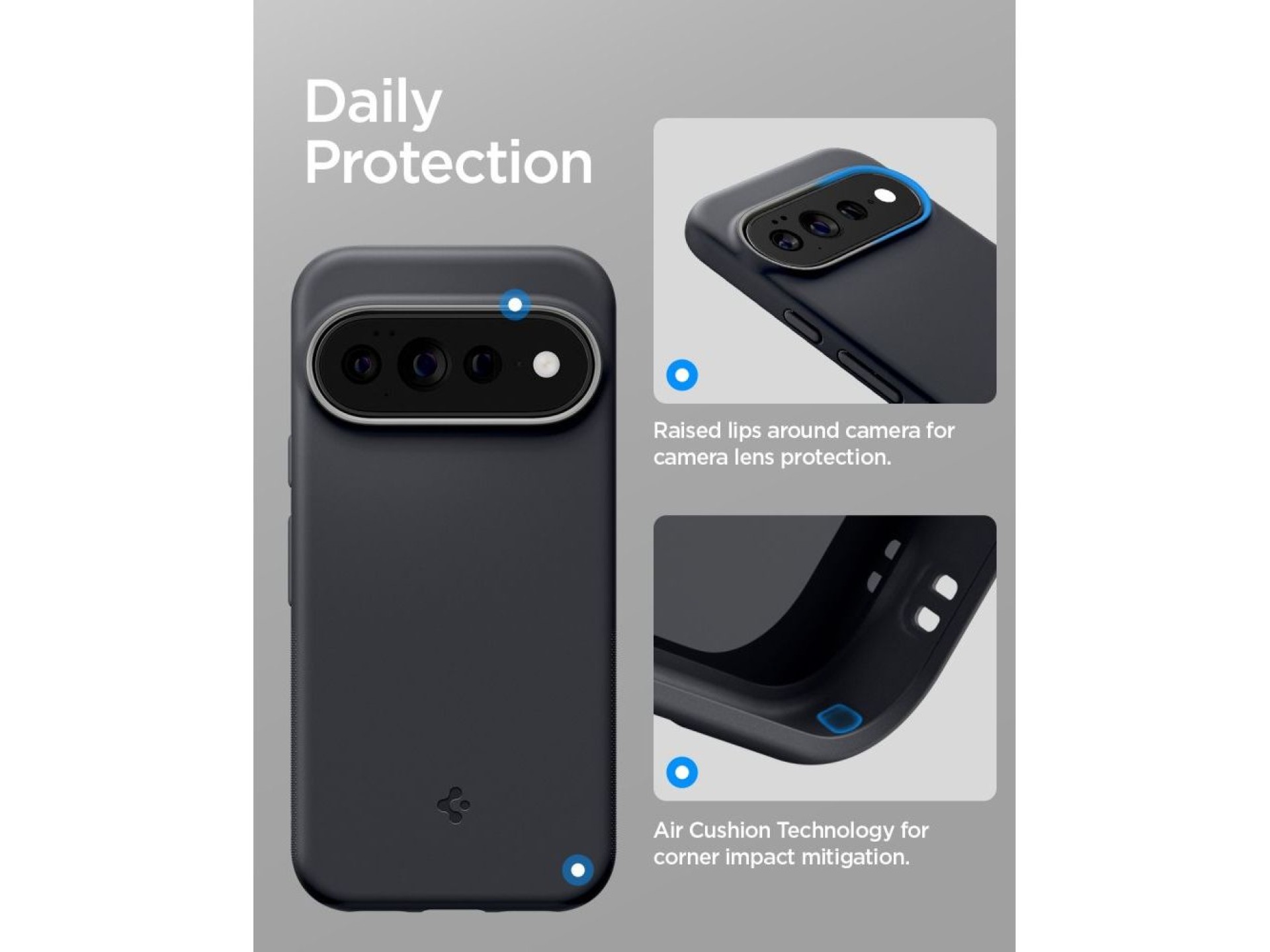 Funda Spigen Nano Pop MagSafe para Google Pixel 11 Pro XL - Negro y gris
