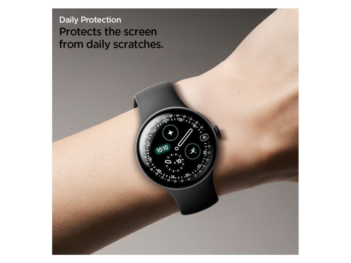 Spigen Elite Shield EZ Fit 2-Pack hydrogel foil for Google Pixel Watch 41 mm