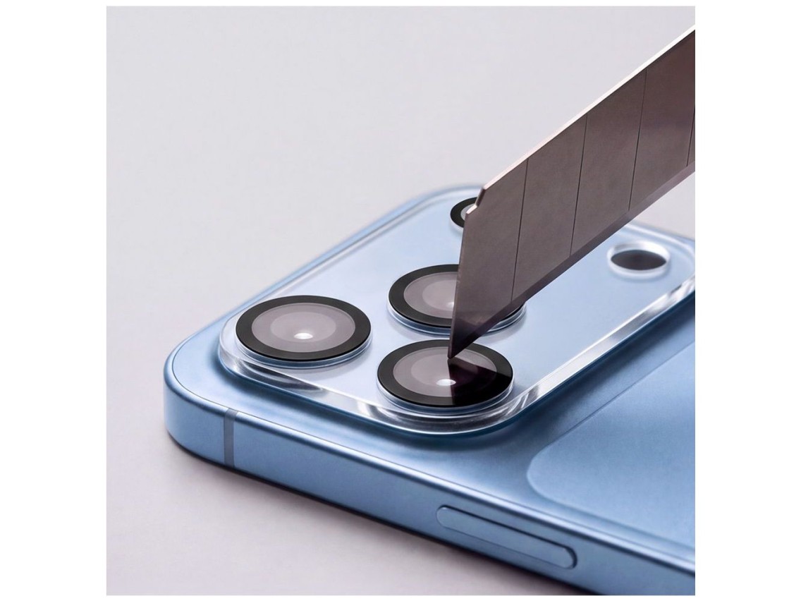 Capa protetora para câmera Tech-Protect Cam Fit+ para iPhone 18 Pro Max - Transparente