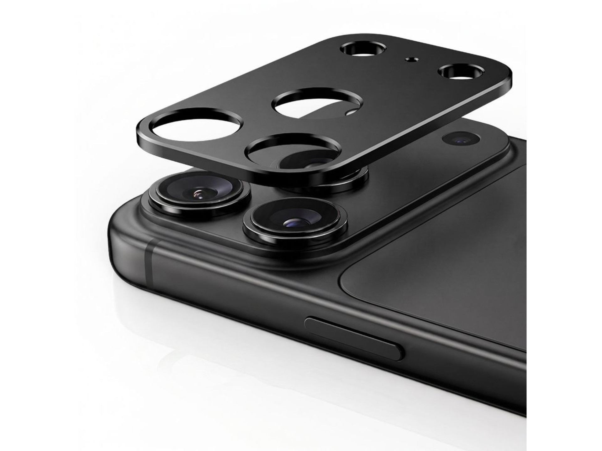 Capa protetora para câmera Tech-Protect Camalloy Fit+ para iPhone 18 Pro - Preta