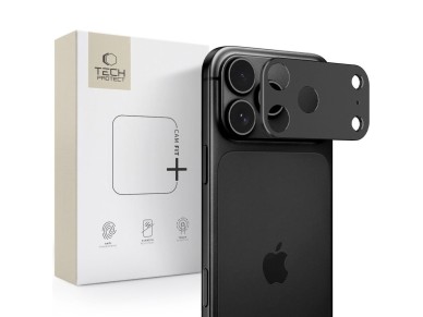 Capa protetora para câmera Tech-Protect Camalloy Fit+ para iPhone 18 Pro Max - Preta Capa protetora para câmera Tech-Protect Camalloy Fit+ para iPhone 18 Pro Max - Preta