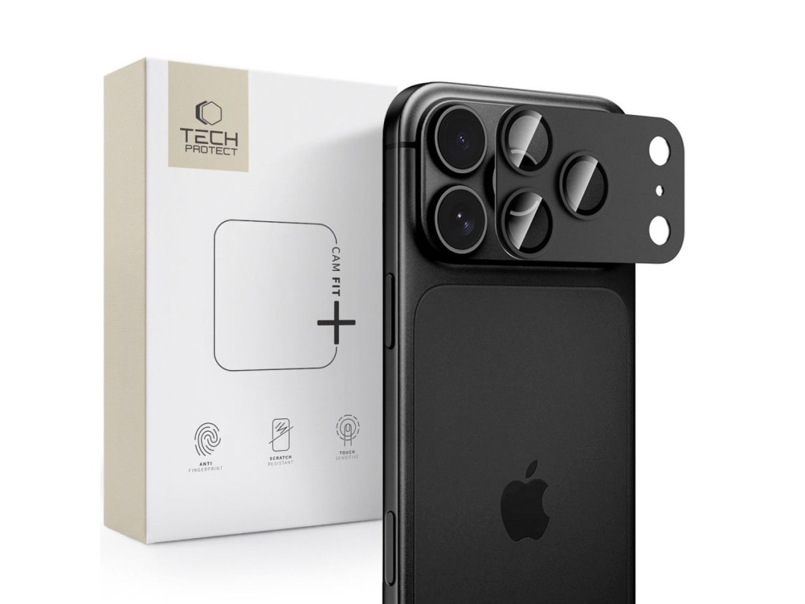 Tech-Protect Camfull Fit+ Camera Cover for iPhone 18 Pro - Black