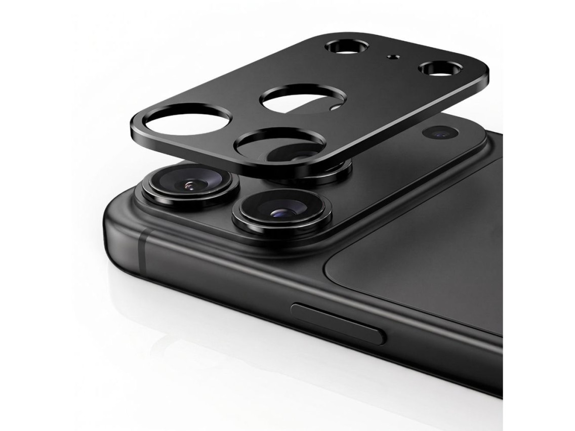 Capa protetora para c�mera Tech-Protect Camalloy Fit+ para iPhone 18 Pro Max - Preta