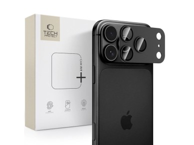Capa protetora para câmera Tech-Protect Camfull Fit+ para iPhone 18 Pro Max - Preta Capa protetora para câmera Tech-Protect Camfull Fit+ para iPhone 18 Pro Max - Preta