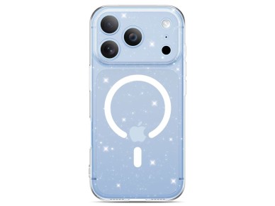 Funda Tech-Protect FlexAir MagSafe para iPhone 17 Pro Max / 18 Pro Max - Transparente con purpurina Funda Tech-Protect FlexAir MagSafe para iPhone 17 Pro Max / 18 Pro Max - Transparente con purpurina