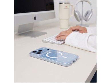 Tech-Protect FlexAir MagSafe iPhone 17 Pro / 18 Pro Case - Clear Glitter Tech-Protect FlexAir MagSafe iPhone 17 Pro / 18 Pro Case - Clear Glitter