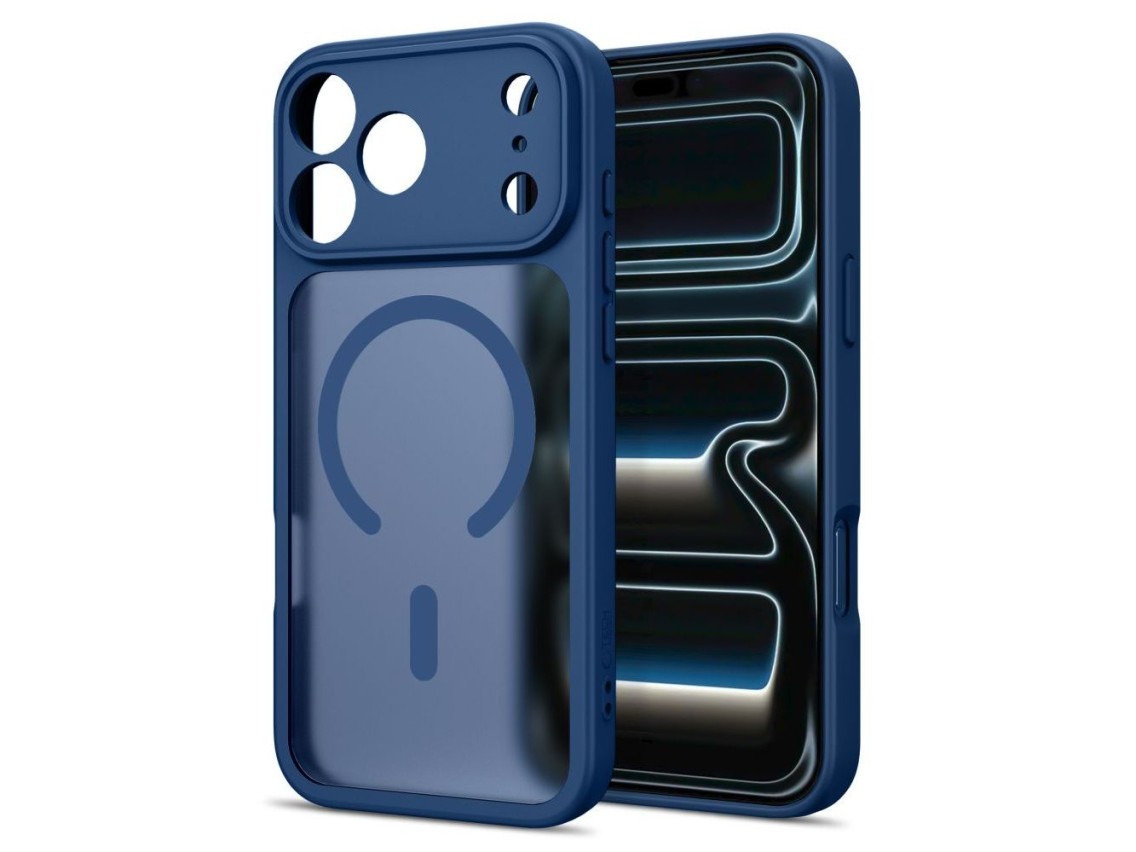 Capa Tech-Protect BasicMag MagSafe para iPhone 17 Pro / 18 Pro - Azul Escuro Fosco