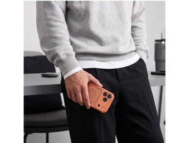 Capa Tech-Protect BasicMag MagSafe para iPhone 17 Pro / 18 Pro - laranja fosco Capa Tech-Protect BasicMag MagSafe para iPhone 17 Pro / 18 Pro - laranja fosco