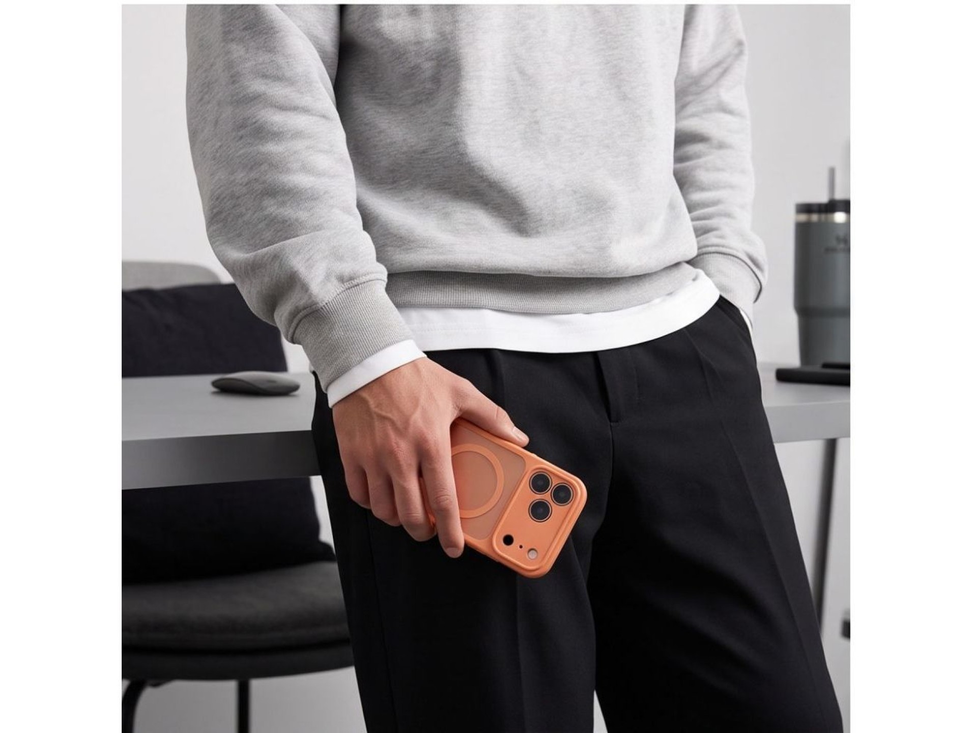 Tech-Protect BasicMag MagSafe case for iPhone 17 Pro / 18 Pro - matte orange