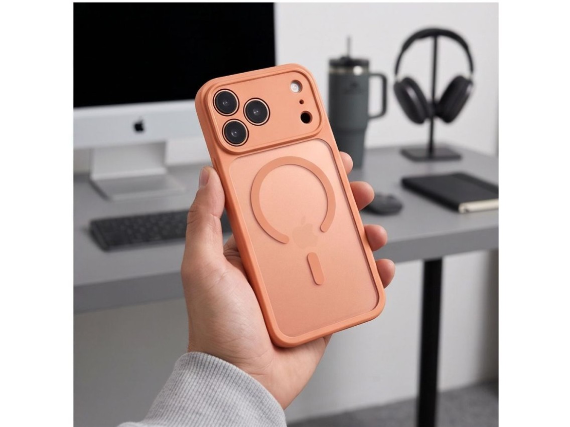 Funda Tech-Protect BasicMag MagSafe para iPhone 17 Pro / 18 Pro - naranja mate