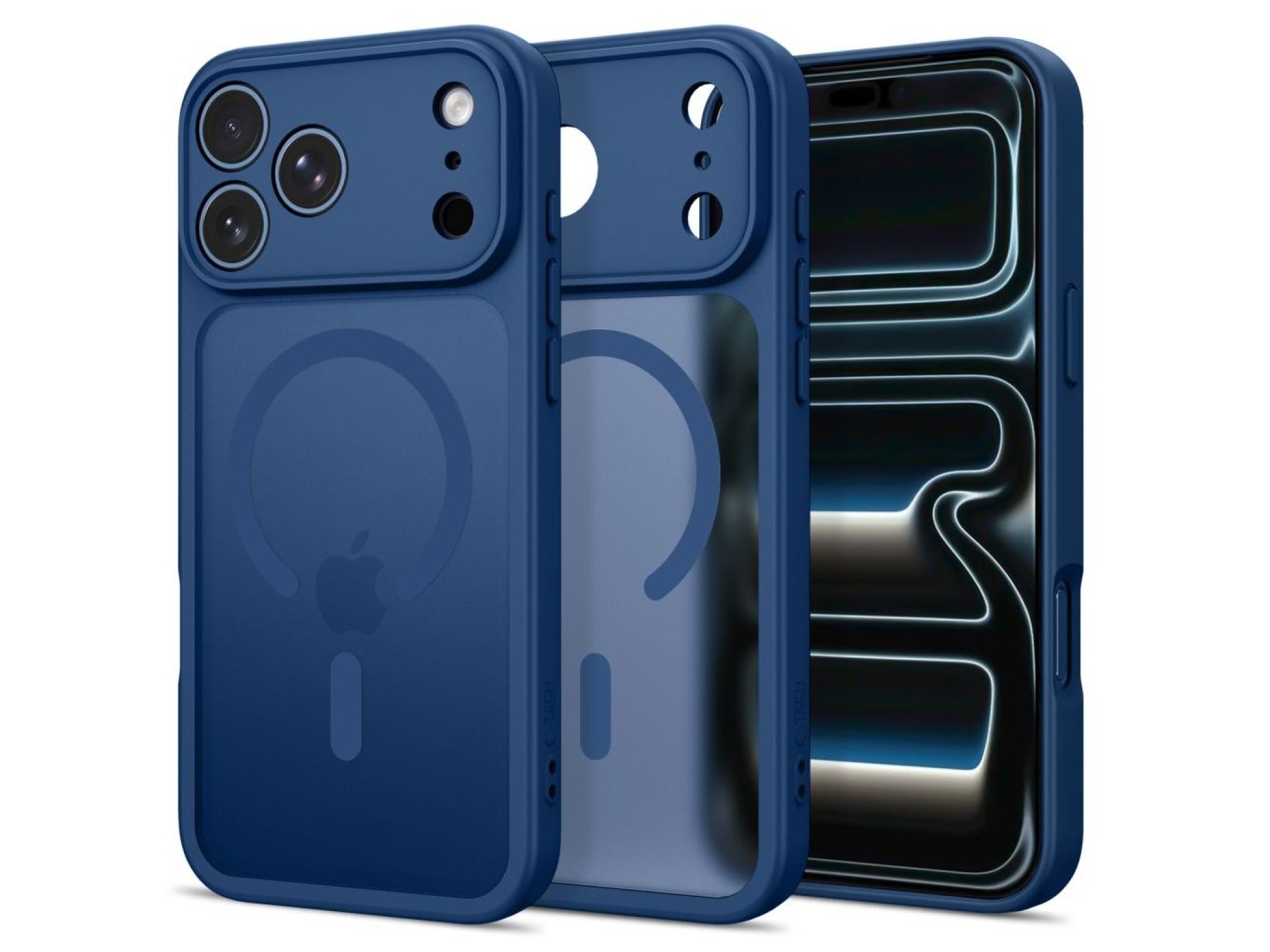 Capa Tech-Protect BasicMag MagSafe para iPhone 17 Pro Max / 18 Pro Max - Azul Escuro Fosco