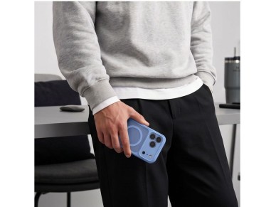 Funda Tech-Protect BasicMag MagSafe para iPhone 17 Pro / 18 Pro - azul claro mate