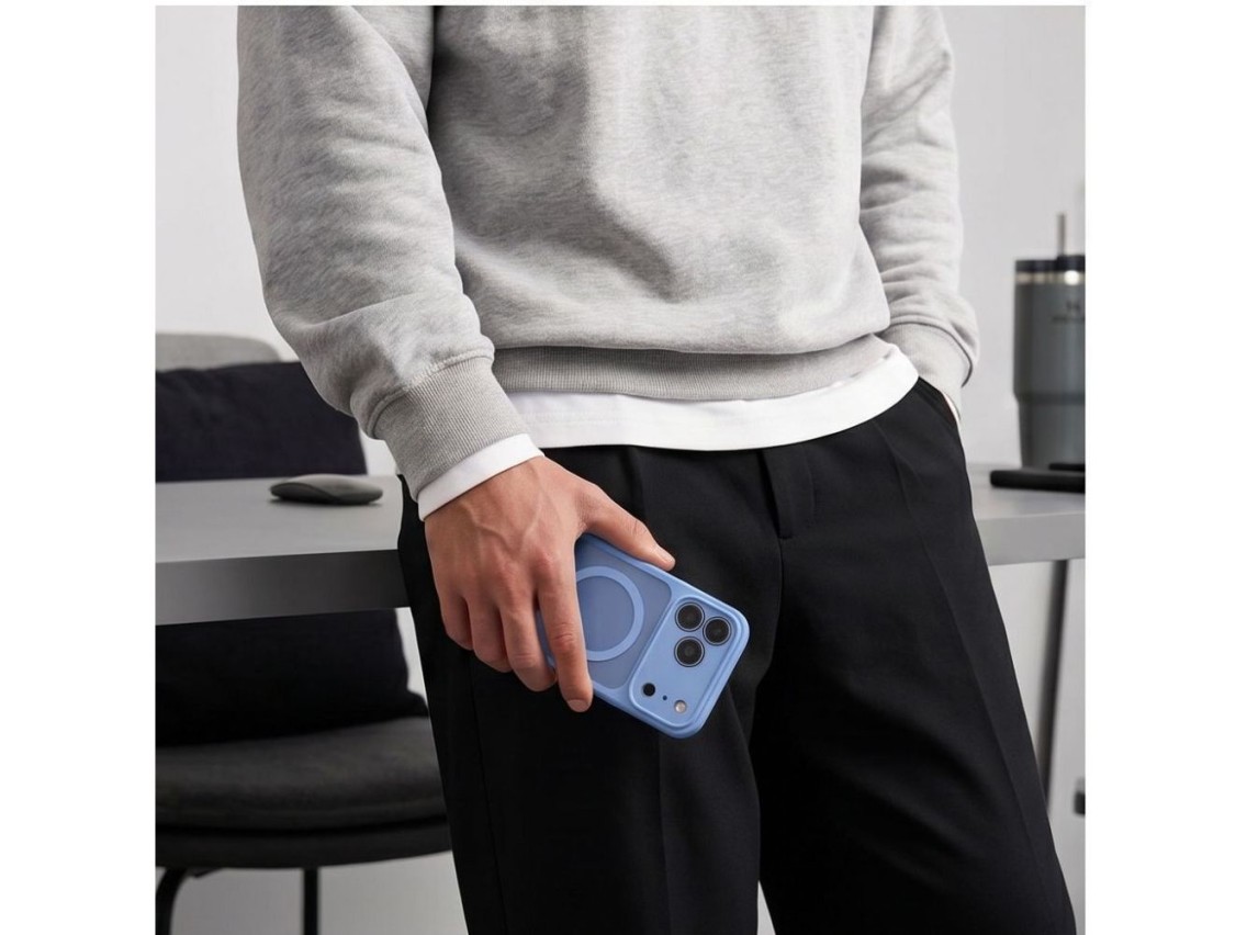 Tech-Protect BasicMag MagSafe Case for iPhone 17 Pro Max / 18 Pro Max - Light Blue Matte