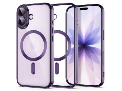 Tech-Protect MagFlex Case for iPhone 17 - Transparent Purple