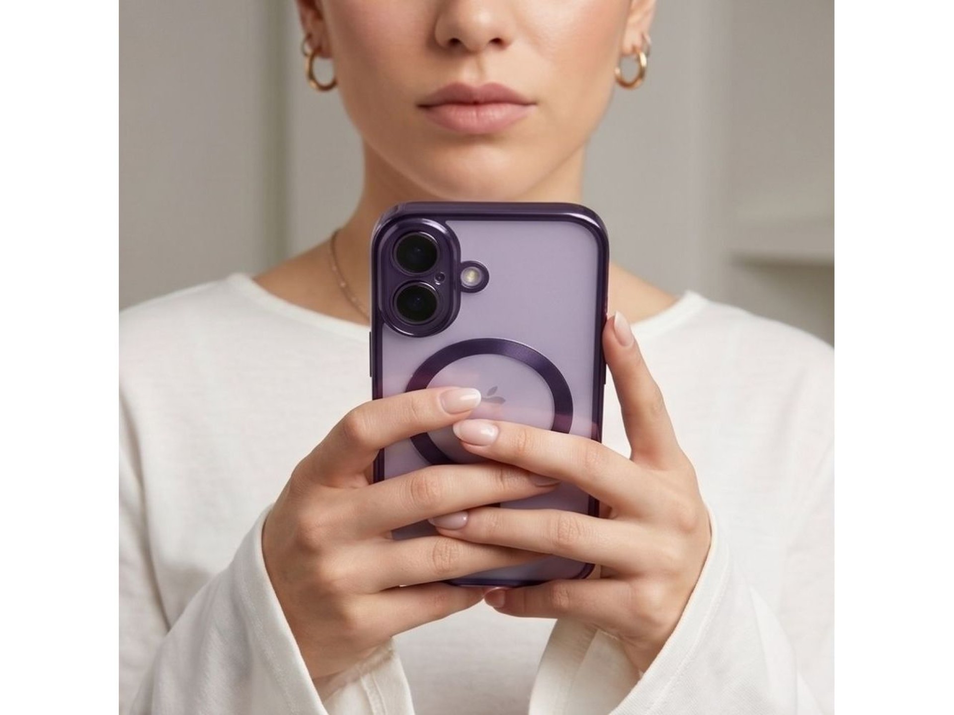 Tech-Protect MagFlex Case for iPhone 17 - Transparent Purple