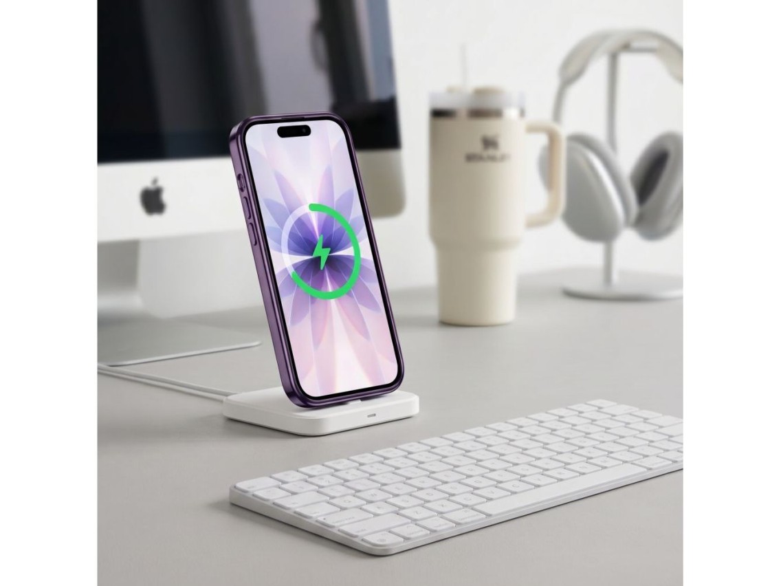 Tech-Protect MagFlex Case for iPhone 17 - Transparent Purple