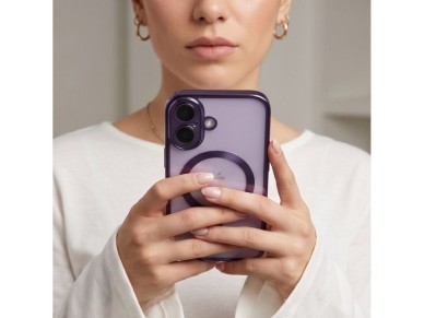 Tech-Protect MagFlex Case for iPhone 17 - Transparent Purple