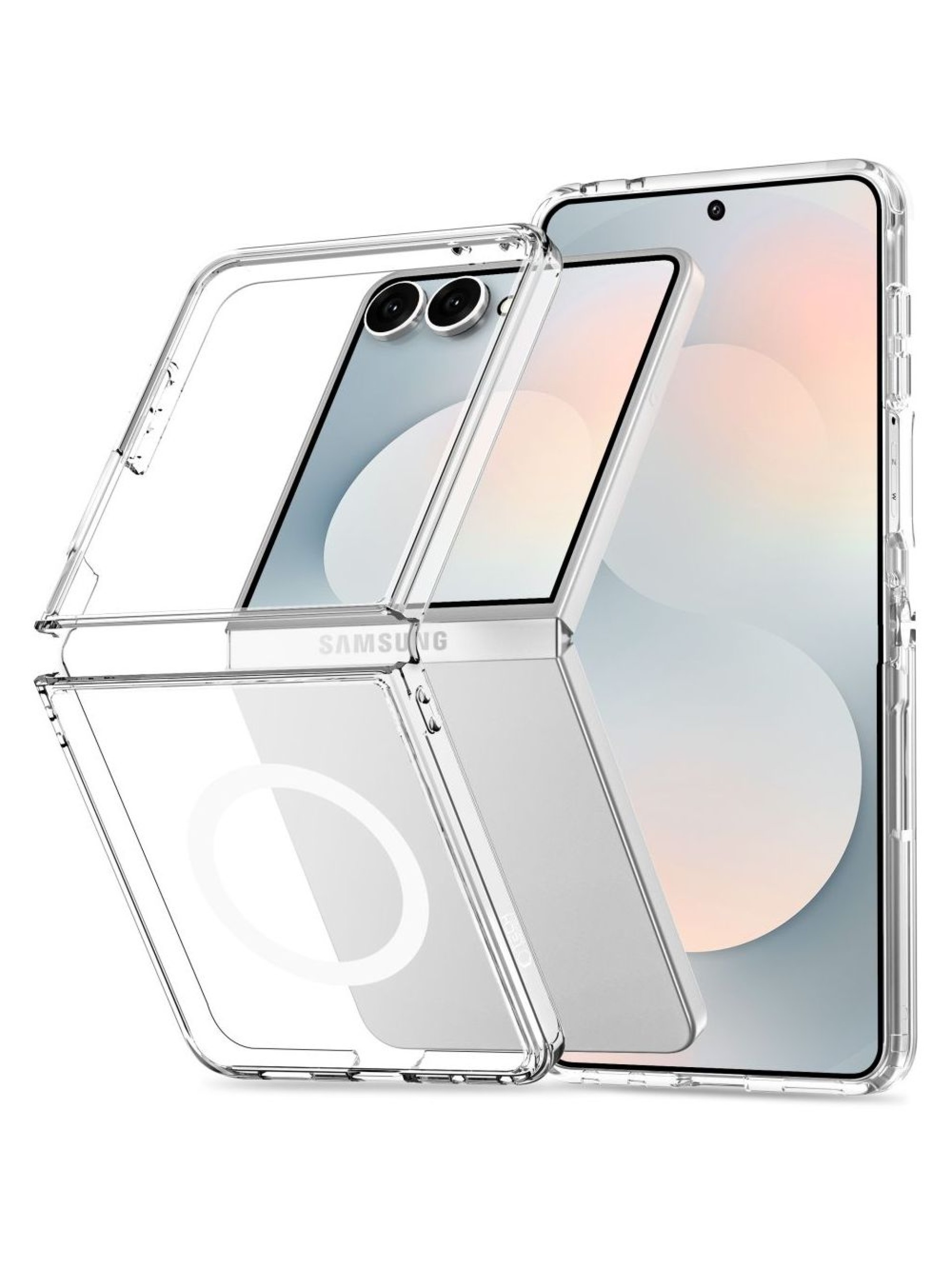 Capa Tech-Protect FlexAir Hybrid MagSafe para Samsung Galaxy Z Flip 8 - Transparente