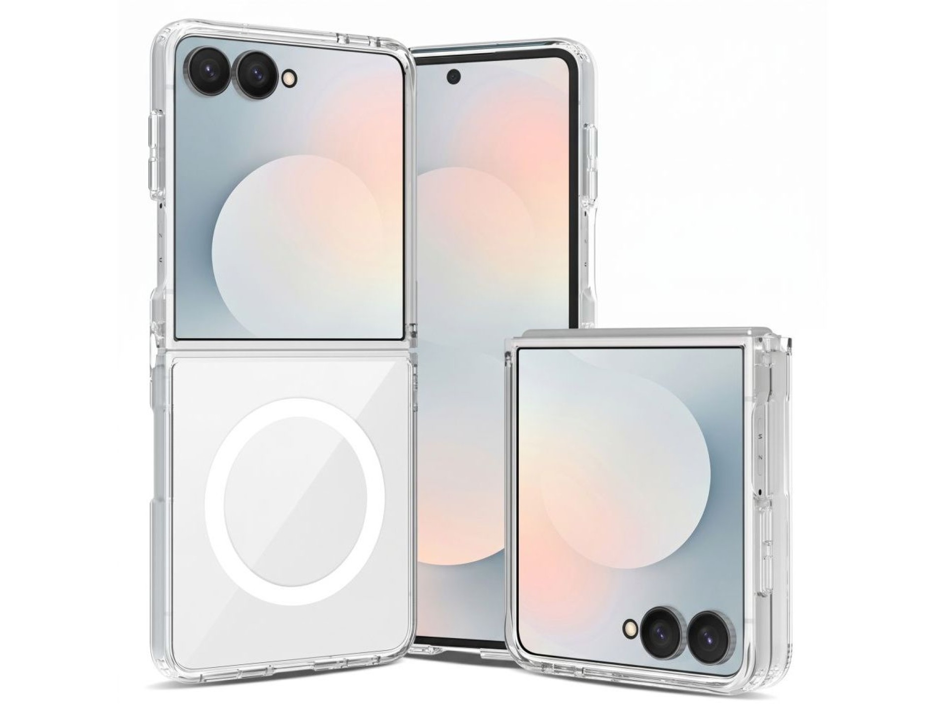 Capa Tech-Protect FlexAir Hybrid MagSafe para Samsung Galaxy Z Flip 8 - Transparente