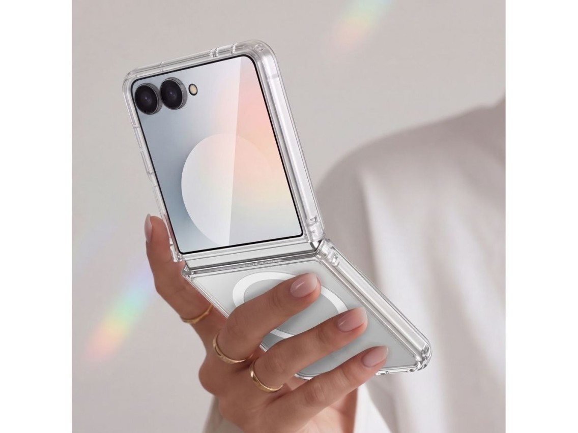 Capa Tech-Protect FlexAir Hybrid MagSafe para Samsung Galaxy Z Flip 8 - Transparente