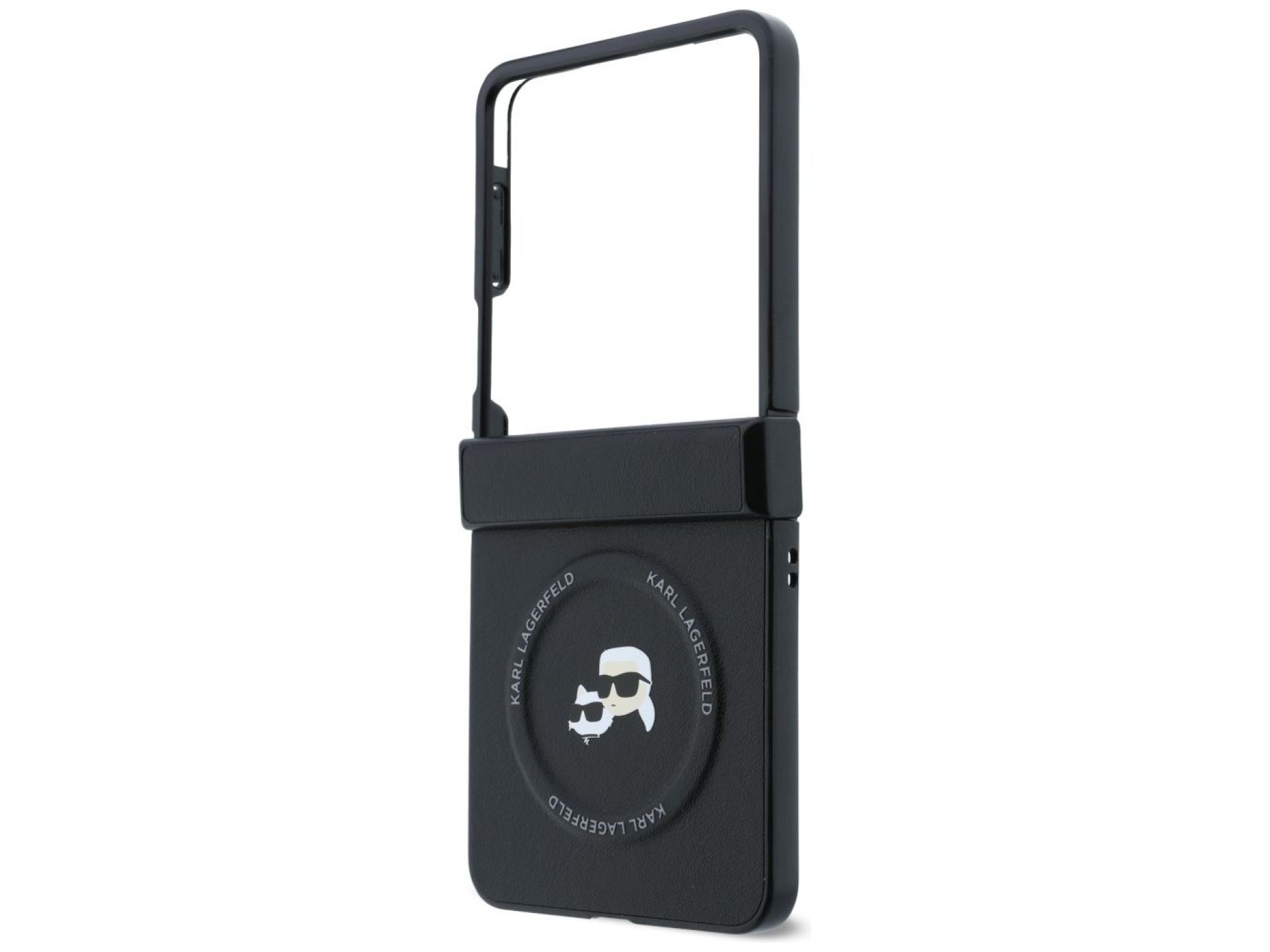 Karl Lagerfeld Karl&Choupette Pins MagSafe Case for Samsung Galaxy Z Flip 8 - Black
