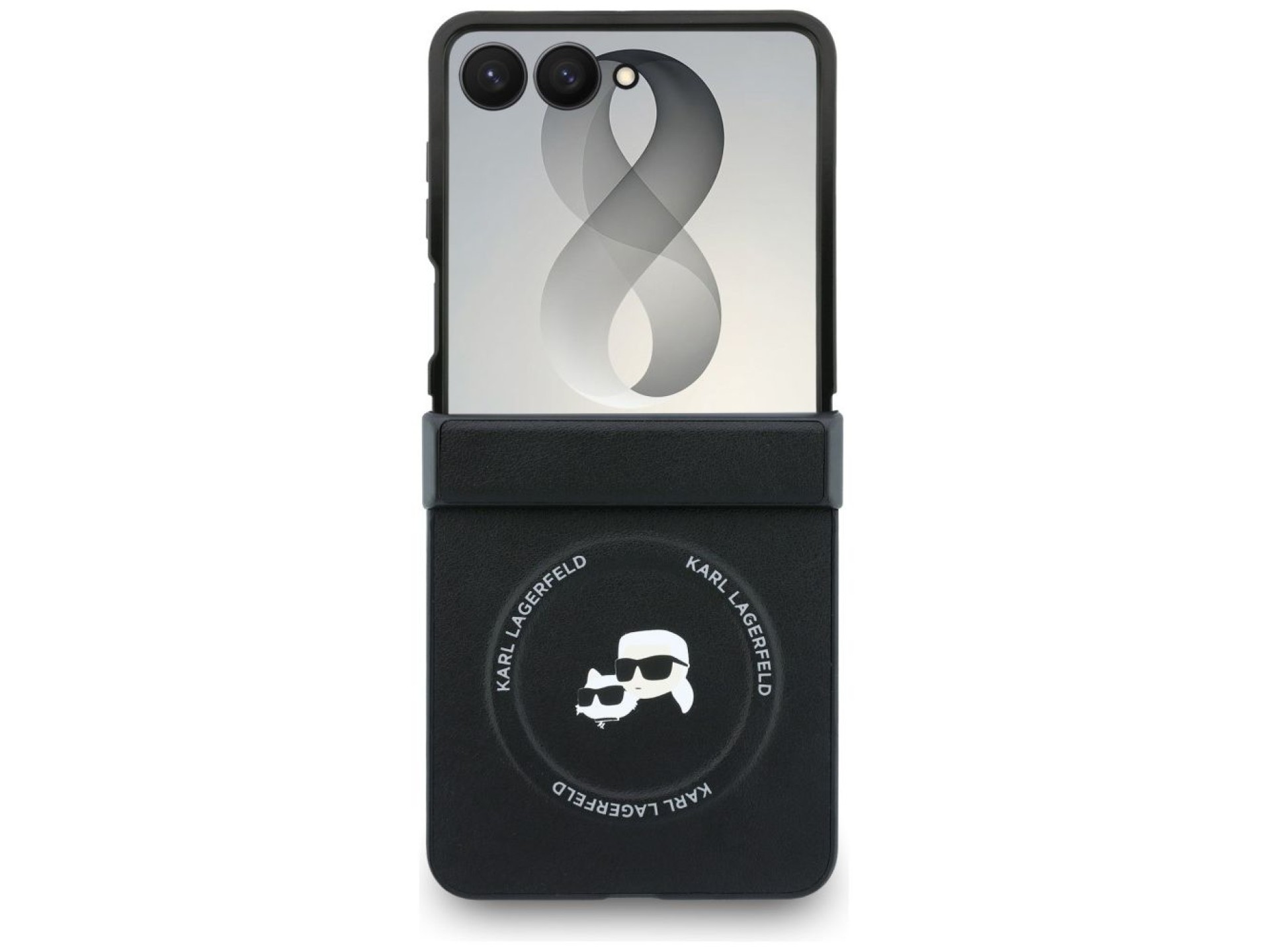 Funda Karl Lagerfeld Karl&Choupette MagSafe para Samsung Galaxy Z Flip 8 - Negra