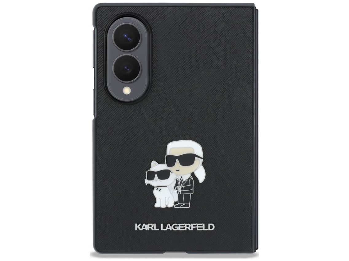 Funda Karl Lagerfeld Saffiano Karl&Choupette Pin para Samsung Galaxy Z Fold 8 - Negra
