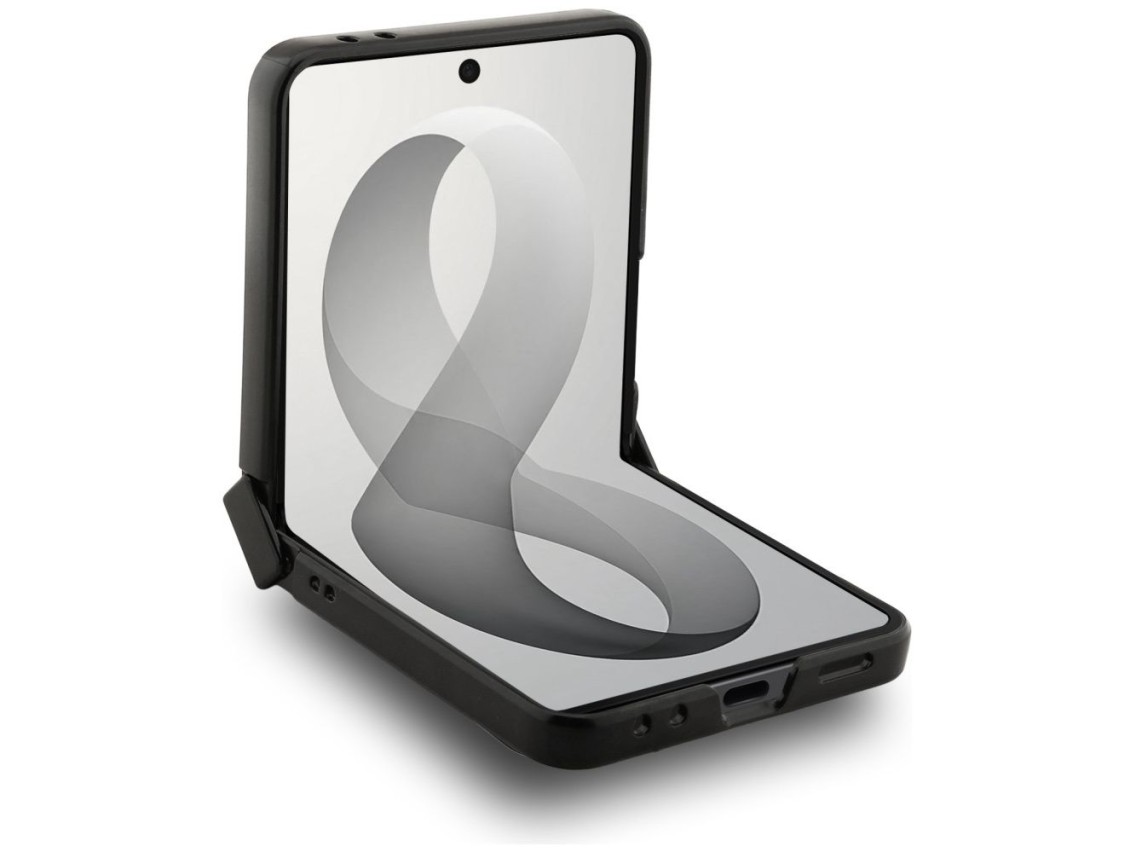 Capa Guess 4G Classic MagSafe para Samsung Galaxy Z Flip 8 - Preta