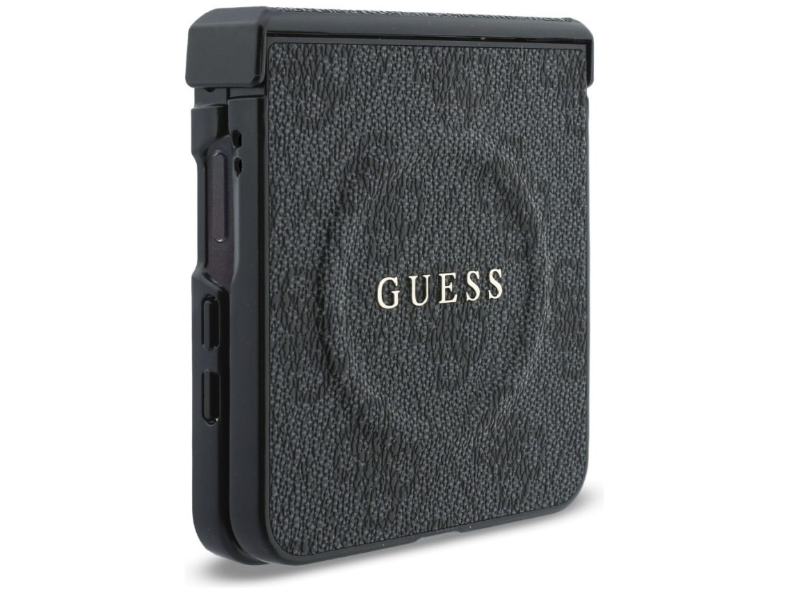 Capa Guess 4G Classic MagSafe para Samsung Galaxy Z Flip 8 - Preta