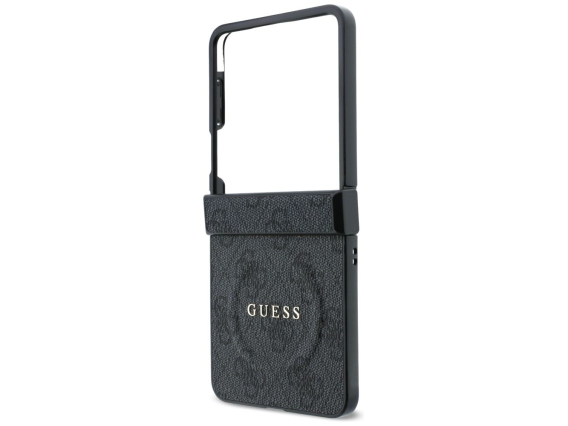 Capa Guess 4G Classic MagSafe para Samsung Galaxy Z Flip 8 - Preta