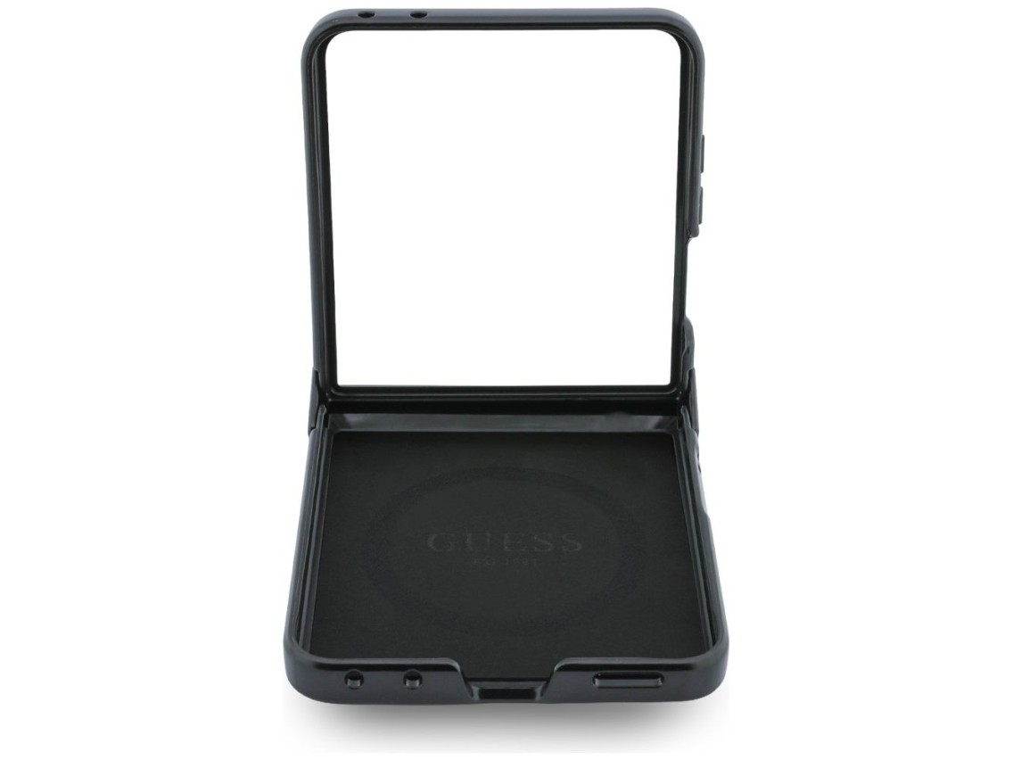 Capa Guess 4G Classic MagSafe para Samsung Galaxy Z Flip 8 - Preta