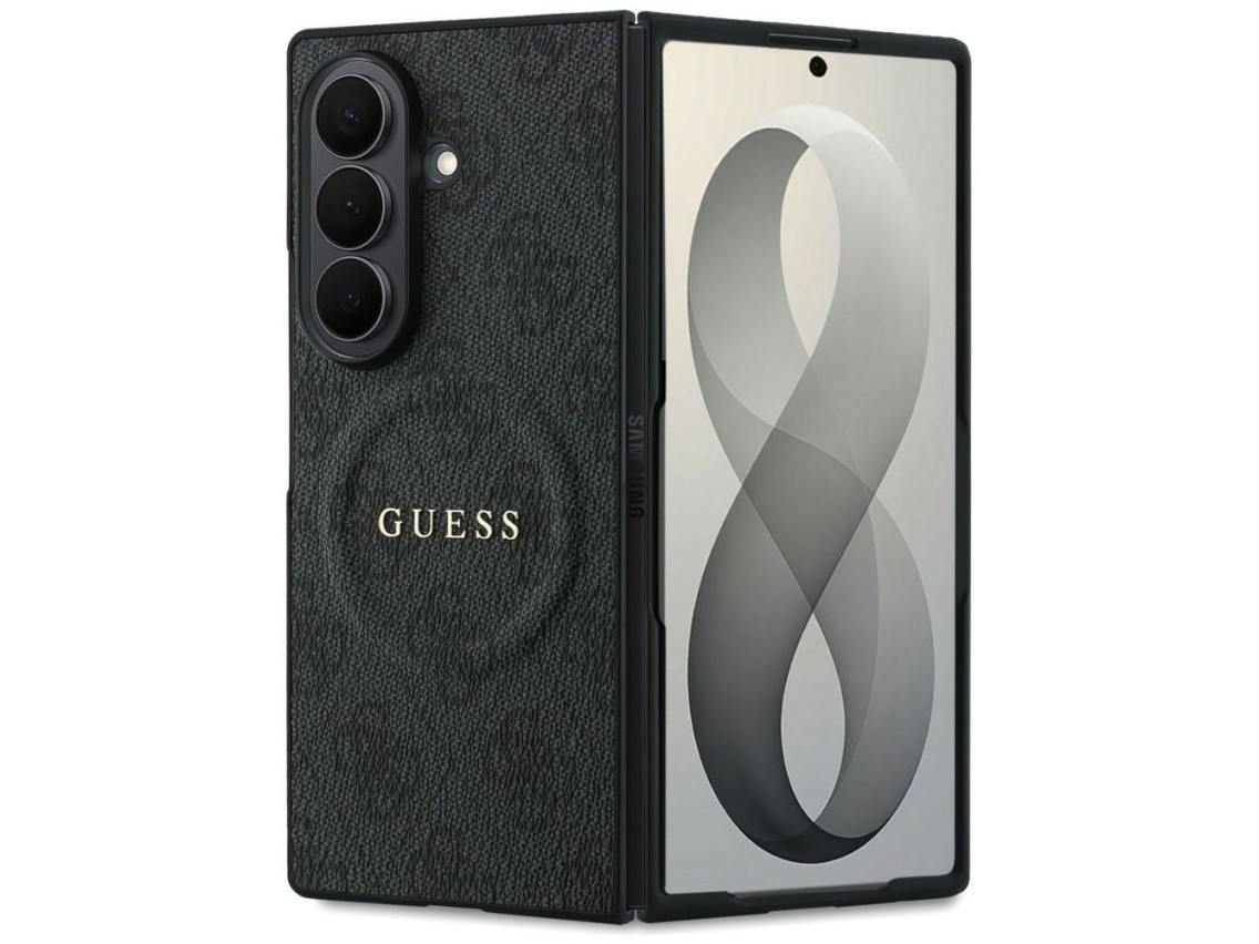 Funda Guess 4G Classic MagSafe para Samsung Galaxy Z Fold 8 Ultra - Negra