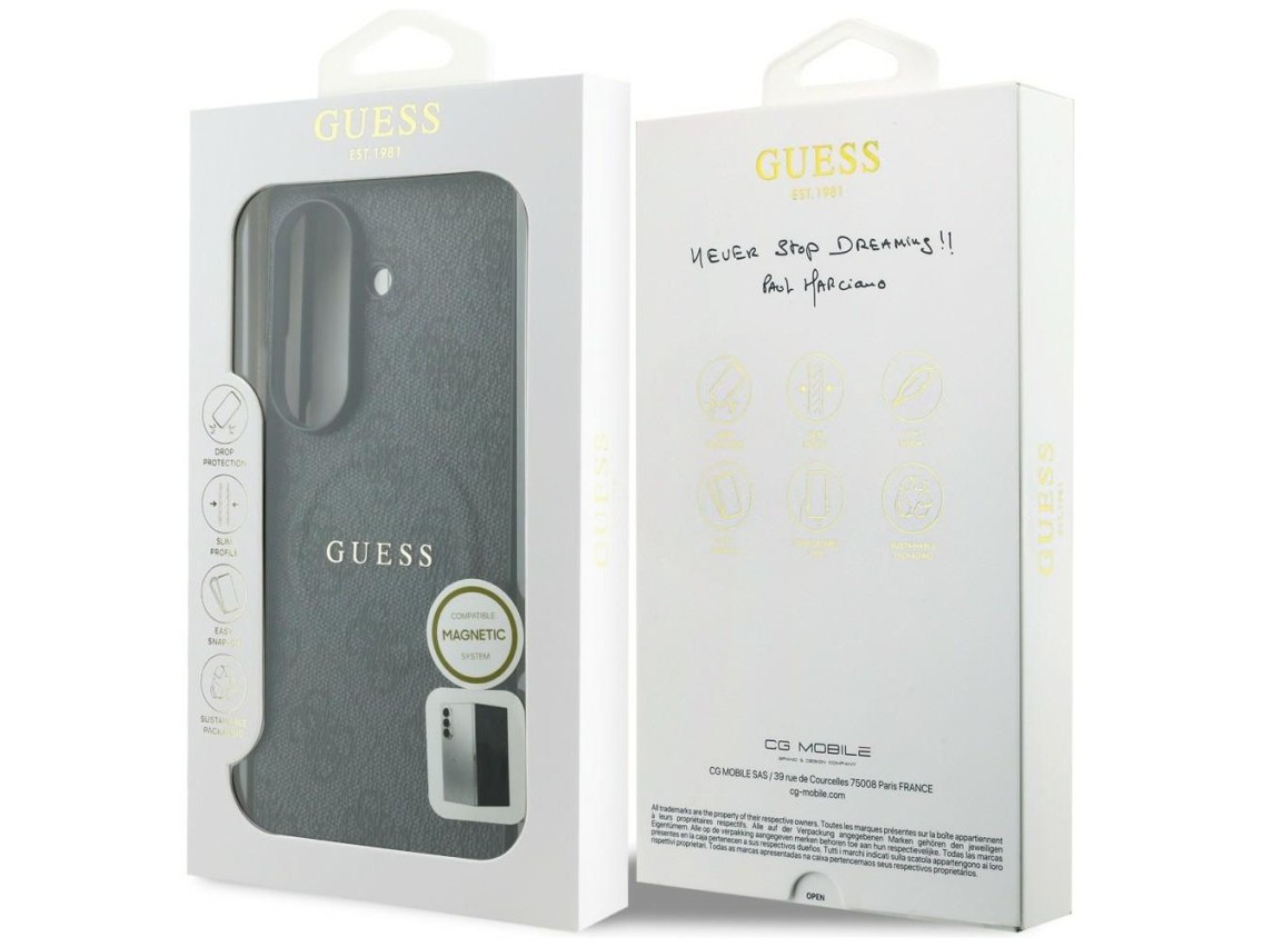 Funda Guess 4G Classic MagSafe para Samsung Galaxy Z Fold 8 Ultra - Negra
