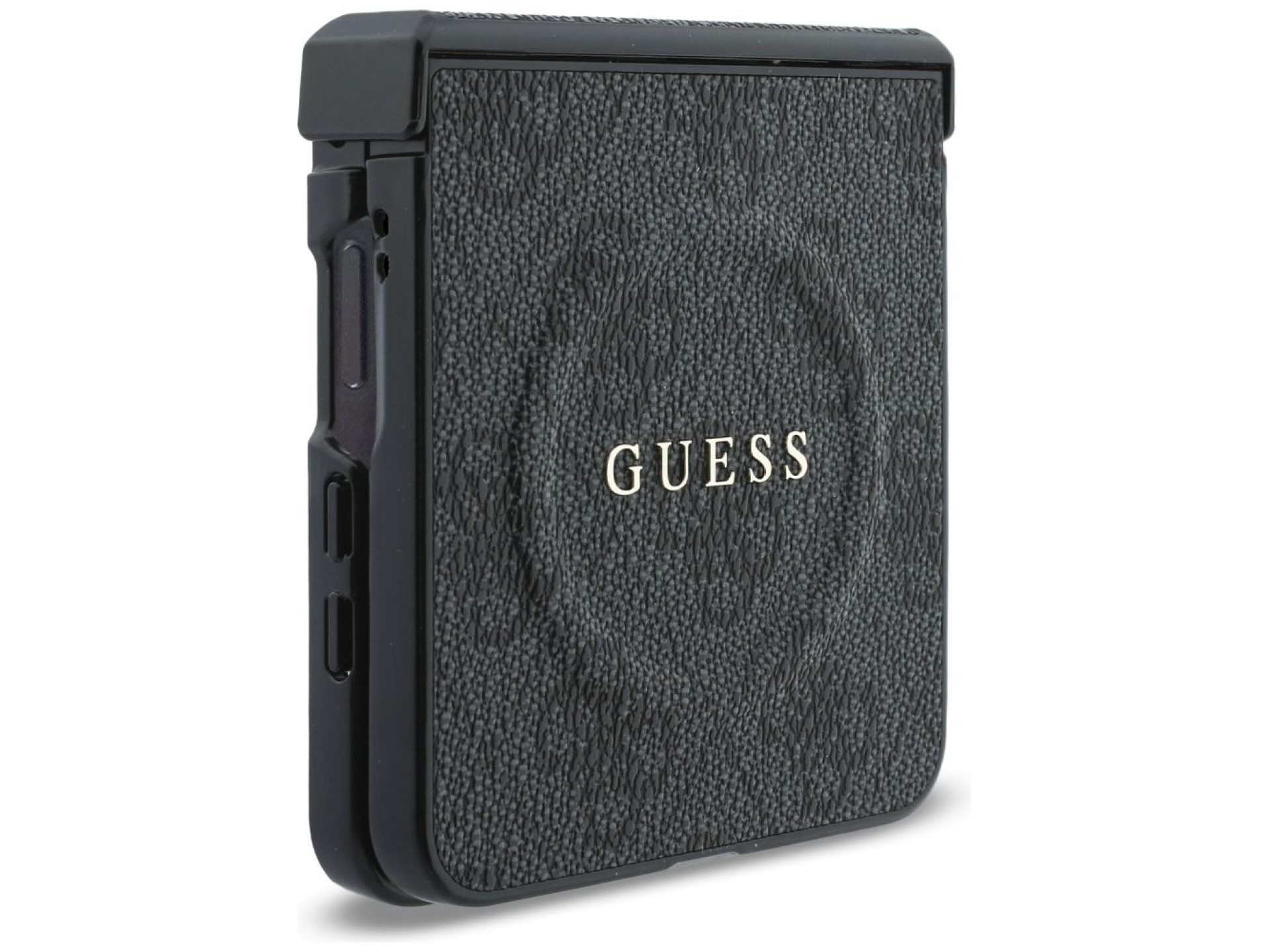 Capa Guess 4G Classic MagSafe para Samsung Galaxy Z Flip 8 - Preta
