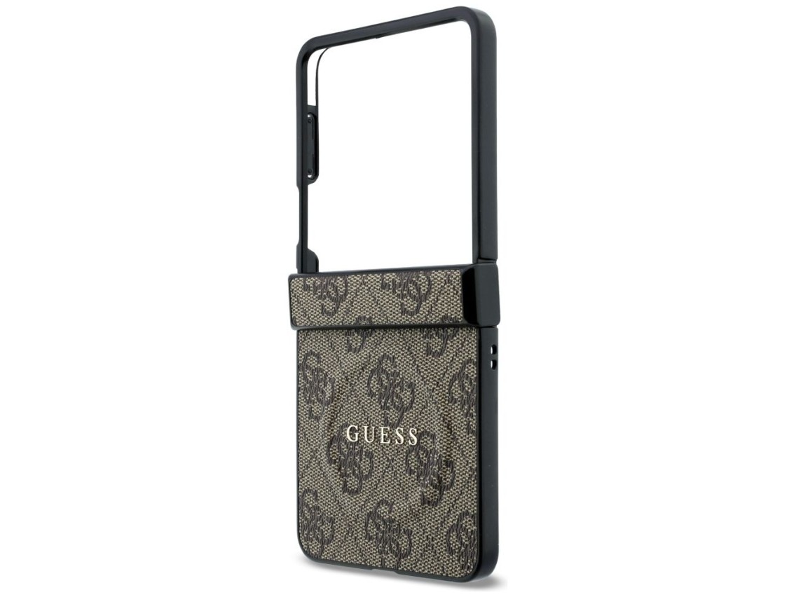 Funda Guess 4G Classic MagSafe para Samsung Galaxy Z Flip 8 - Marrón