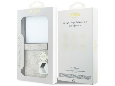 Capa Guess 4G Classic MagSafe para Samsung Galaxy Z Flip 8 - Rosa