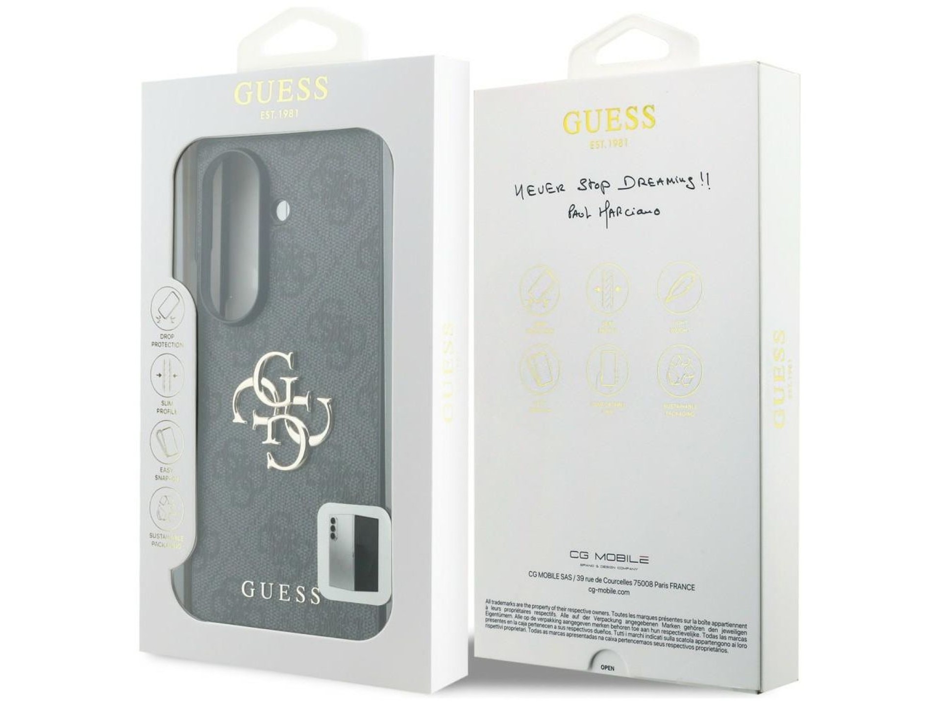 Funda Guess Big 4G Logo para Samsung Galaxy Z Fold 8 Ultra - Negra